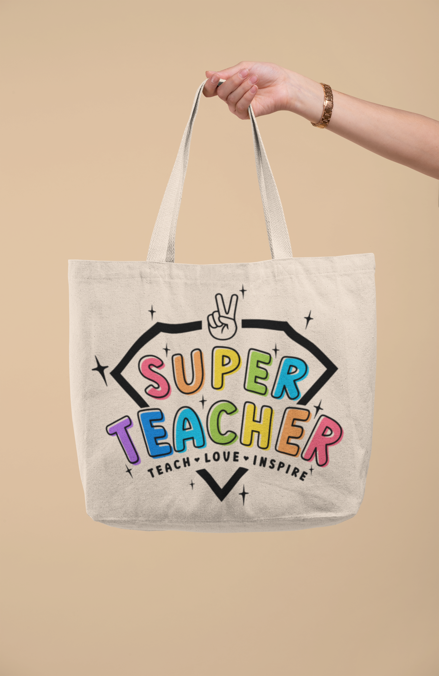 Medium Tote Bag - Super Teacher